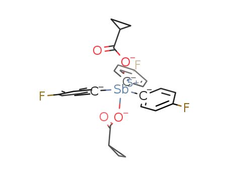 tris(4-fluorophenyl)antimonybis(cyclopropanecarboxylate)