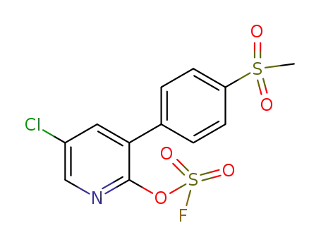 5-chloro-3-(4-(methylsulfonyl)phenyl)pyridin-2-yl fluorosulfate