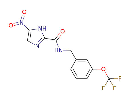 5-nitro-N-(3-(trifluoromethoxy)benzyl)-1H-imidazole-2-carboxamide