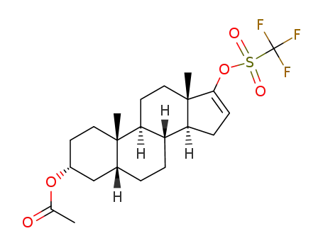 3α-acetoxy-5β-androsta-16-ene-17-yl trifluoromethanesulfonate
