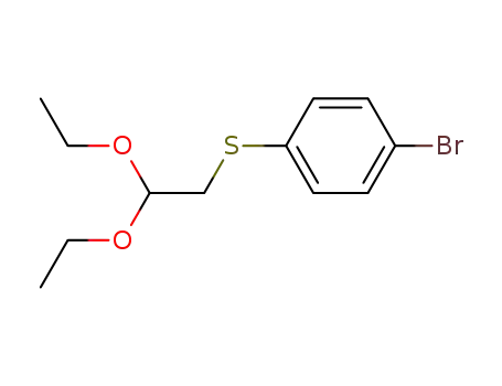 Molecular Structure of 96804-05-6 (1-BROMO-4-(2,2-DIETHOXY-ETHYLSULFANYL)-BENZENE)