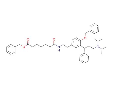 (R)-benzyl 7-((4-(benzyloxy)-3-(3-(diisopropylamino)-1-phenylpropyl)phenethyl)amino)-7-oxoheptanoate