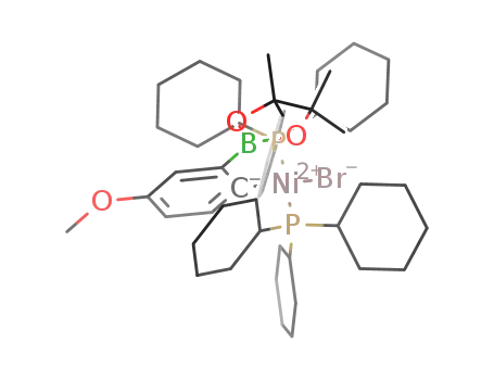 trans-bromo[4-methoxy-2-(4,4,5,5-tetramethyl-1,3,2-dioxaborolan-2-yl)phenyl][bis(tricyclohexylphosphine)]nickel(II)