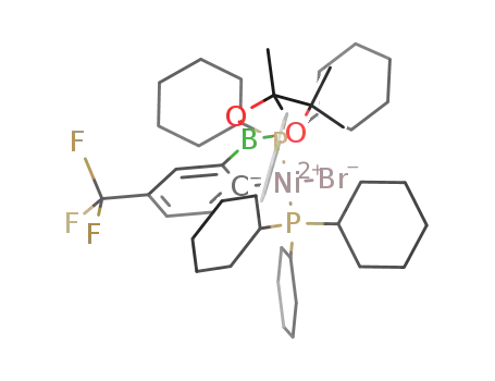 trans-bromo[2-(4,4,5,5-tetramethyl-1,3,2-dioxaborolan-2-yl)-4-trifluoromethylphenyl][bis(tricyclohexylphosphine)]nickel(II)
