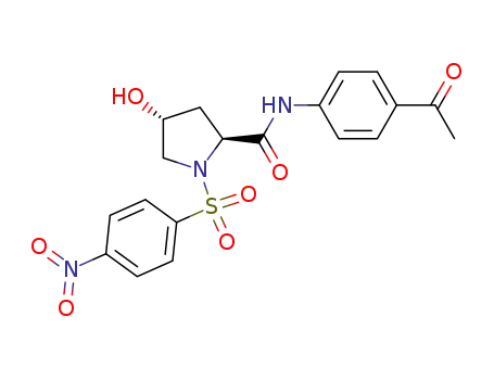 N-(4-acetylphenyl)-4-hydroxy-1-(4-nitrobenzenesulfonyl)pyrrolidine-2-carboxamide