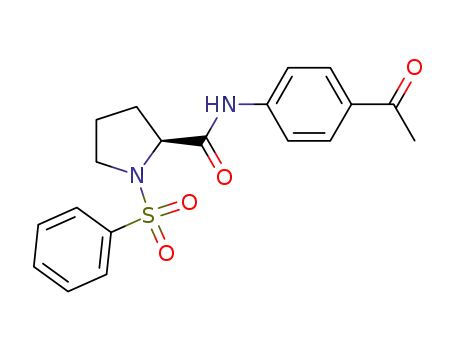 N-(4-acetylphenyl)-1-(benzenesulfonyl)pyrrolidine-2-carboxamide