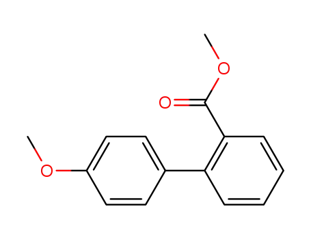 Molecular Structure of 17103-25-2 ([1,1'-Biphenyl]-2-carboxylic acid, 4'-methoxy-, methyl ester)