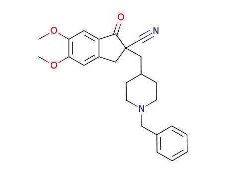 2-((1-benzylpiperidin-4-yl)methyl)-5,6-dimethoxy-1-oxo-2,3-dihydro-1H-indene-2-carbonitrile