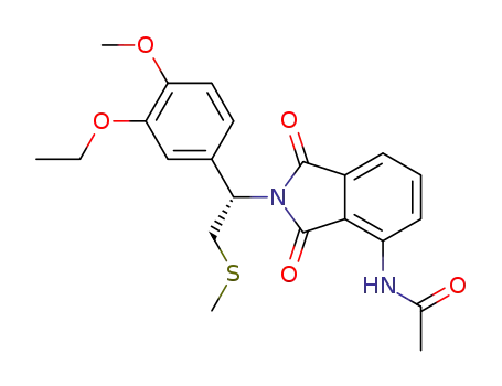 N-[2-[(1S)-1-(3-ethoxy-4-methoxyphenyl)(methylthio)ethyl]-2,3-dihydro-1,3-dioxo-1H-isoindol-4-yl]acetamide