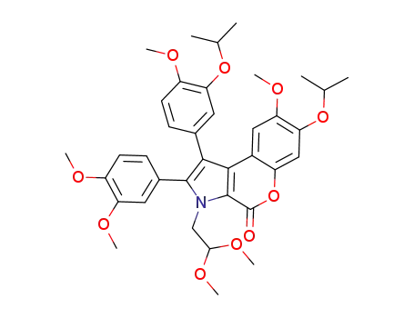 3-(2,2-dimethoxyethyl)-2-(3,4-dimethoxyphenyl)-7-isopropoxy-1-(3-isopropoxy-4-methoxyphenyl)-8-methoxy-[1]benzopyrano[3,4-b]pyrrol-4(3H)-one