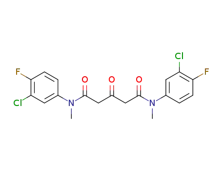 N1,N5-bis(3-chloro-4-fluorophenyl)-N1,N5-dimethyl-3-oxopentanediamide