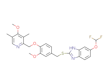 2-(4-((4-methoxy-3, 5-dimethylpyridin-2-yl)methoxy)-3-methoxybenzylthio)-5-(difluoromethoxy)-1H-benzo[d]imidazole