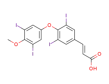 4-(3,5-diiodo-4-methoxy-phenoxy)-3,5-diiodo-trans-cinnamic acid