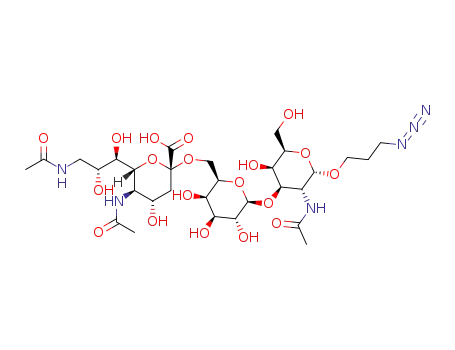 3-azidopropyl O-(5,9-diacetamido-3,5,9-trideoxy-D-glycero-α-D-galacto-2-nonulopyranosylonic acid)-(2→6)-O-β-D-galactopyranosyl-(1→3)-2-acetamido-2-deoxy-α-D-galactopyranoside
