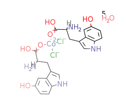 [cobalt(II)(L-5-hydroxytryptophan)2(chloride)2] pentahydrate