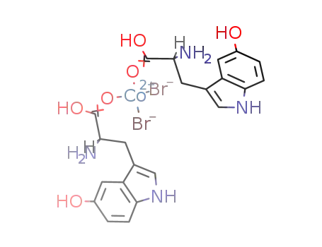[cobalt(II)(L-5-hydroxytryptophan)2(bromide)2]
