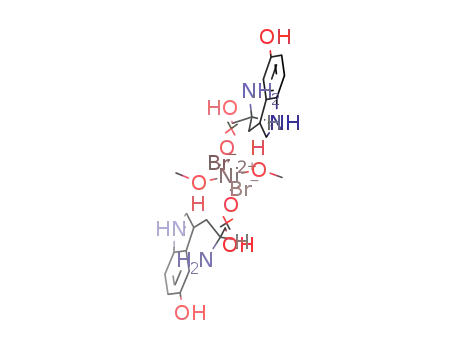 [nickel(II)(L-5-hydroxytryptophan)2(methanol)2(bromide)2]