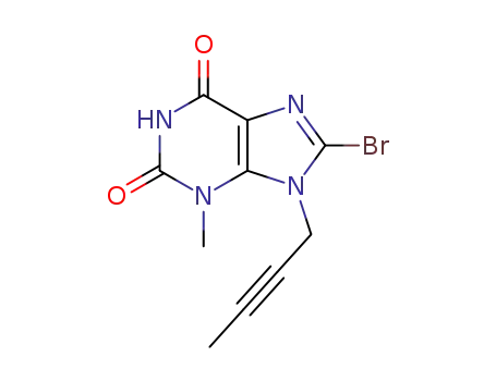 8-bromo-3,9-dihydro-3-methyl-9-(2-butynyl)-1H-purine-2,6-dione
