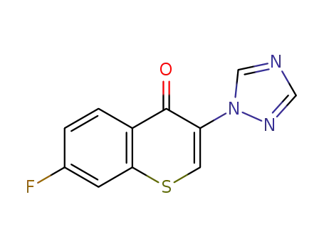 3-(1H-1,2,4-triazol-1-yl)-7-fluoro-4H-thiochromen-4-one