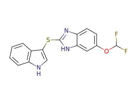 2-(1H-indol-3-ylthio)-6-(difluoromethoxy)-1hbenzo[d]imidazole