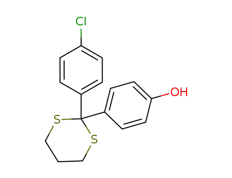 4-(2-(4-chlorophenyl)-1,3-dithian-2-yl)phenol