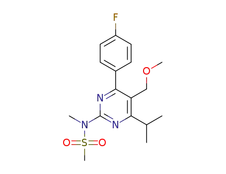 methyl 4-(4-fluorophenyl)-6-isopropyl-2-[methyl(methanesulfonyl)amino]pyrimidin-5-carboxylate