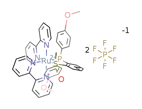 [Ru(2,2’-bipyridine)2(p-MeOPh2-PSO-Me)](PF6)2