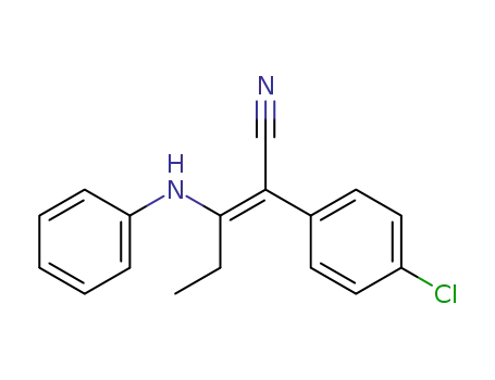 3-anilino-2-(4-chloro-phenyl)-pent-2-enenitrile