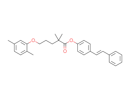 4-[(E)-2-phenylvinyl]phenyl-5-(2,5-dimethylphenoxy)-2,2-dimethylpentanoate