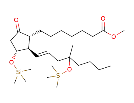 (±)-(11α,13E)-16-methyl-9-oxo-11,16-bis[(trimethylsilyl)oxy]-13-en-prostanoic acid methyl ester