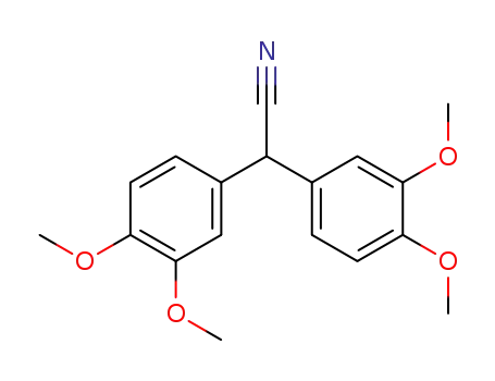 2,2-bis(3,4-dimethoxyphenyl)acetonitrile cas  7250-04-6