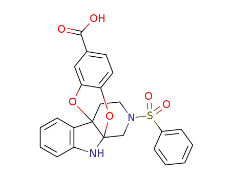 14-(phenylsulfonyl)-6H-10b,5a-(ethanoiminomethano)benzo[5,6][1,4]dioxino[2,3-b]indole-2-carboxylic acid