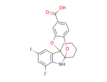 7,9-difluoro-6H-5a,10b-butanobenzo[5,6][1,4]dioxino[2,3-b]indole-2-carboxylic acid