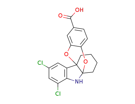 7,9-dichloro-6H-5a,10b-butanobenzo[5,6][1,4]dioxino[2,3-b]indole-2-carboxylic acid