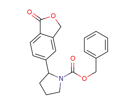 benzyl 2-(1-oxo-1,3-dihydroisobenzofuran-5-yl)pyrrolidine-1-carboxylate