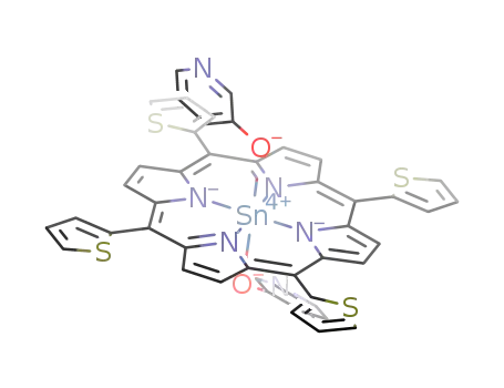 trans-[tin(IV)(3-oxypyridyl)2(meso-tetra(2-thienyl)porphyrin)]