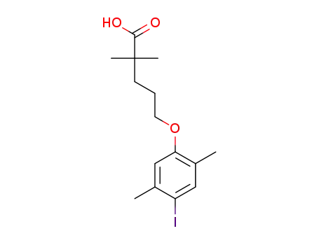 5-(4-iodo-2,5-dimethylphenoxy)-2,2-dimethylpentanoic acid