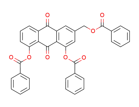 1,8-bis-benzoyloxy-3-benzoyloxymethyl-anthraquinone