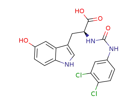 2-(3-(3,4-dichlorophenyl)ureido)-3-(5-hydroxy-1H-indol-3-yl)propanoic acid