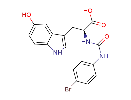 2-(3-(4-bromophenyl)ureido)-3-(5-hydroxy-1H-indol-3-yl)propanoic acid