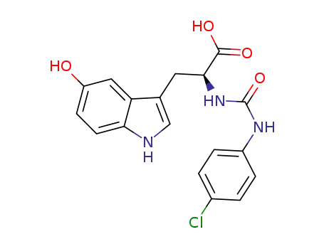 2-(3-(4-chlorophenyl)ureido)-3-(5-hydroxy-1H-indol-3-yl)propanoic acid