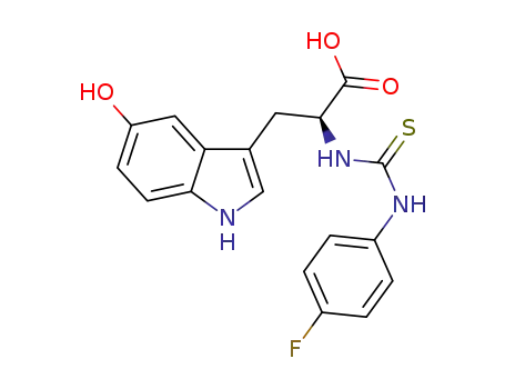 2-(3-(4-fluorophenyl)thioureido)-3-(5-hydroxy-1H-indol-3-yl)propanoic acid