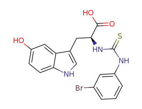 2-(3-(3-bromophenyl)thioureido)-3-(5-hydroxy-1H-indol-3-yl)propanoic acid