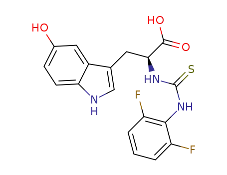 2-(3-(2,6-difluorophenyl)thioureido)-3-(5-hydroxy-1H-indol-3-yl)propanoic acid