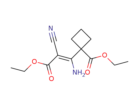 3-(1-ethoxycarbonyl-cyclobutyl)-3-amino-2-cyano-acrylic acid ethyl ester