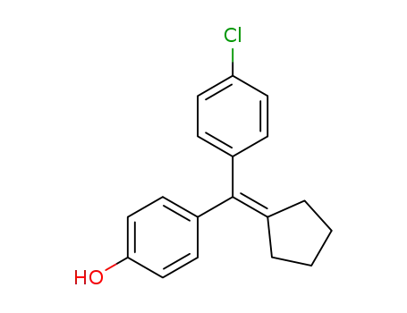 4-((4-chlorophenyl)(cyclopentylidene)methyl)phenol