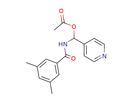 Molecular Structure of 79988-86-6 ([(3,5-dimethylbenzoyl)amino](pyridin-4-yl)methyl acetate)