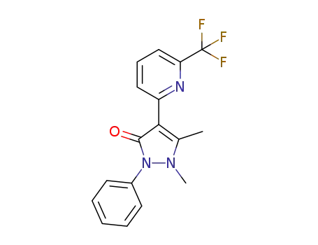1,5-dimethyl-2-phenyl-4-(6-(trifluoromethyl)pyridin-2-yl)-1H-pyrazol-3(2H)-one