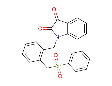 (1-(2-benzenesulfonylmethyl-benzyl)-1H‑indole-2,3-dione)
