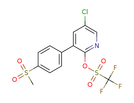 5-chloro-3-[4-(methylsulfonyl)phenyl]pyridin-2-yl trifluoromethanesulfonate